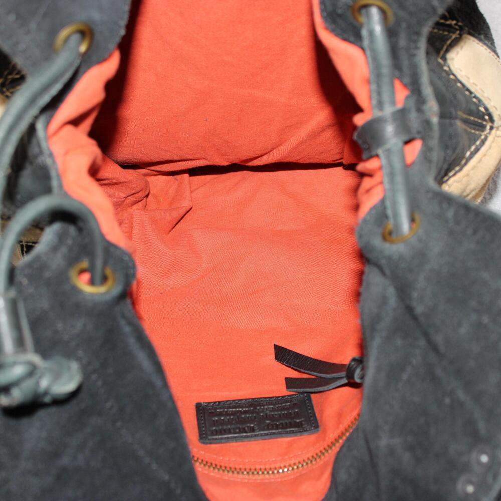 Lucky Brand Patchwork Bucket Purse Women Medium Leather Suede Boho Y2K READ - Picture 11 of 15
